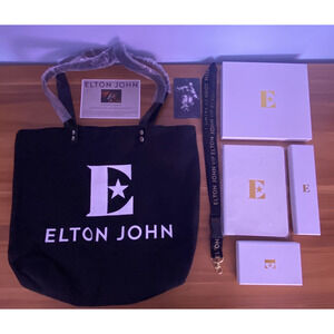 Elton John VIP Tote Bag w Memorabilia Farewell Yellow Brick Road Final Tour 2019
